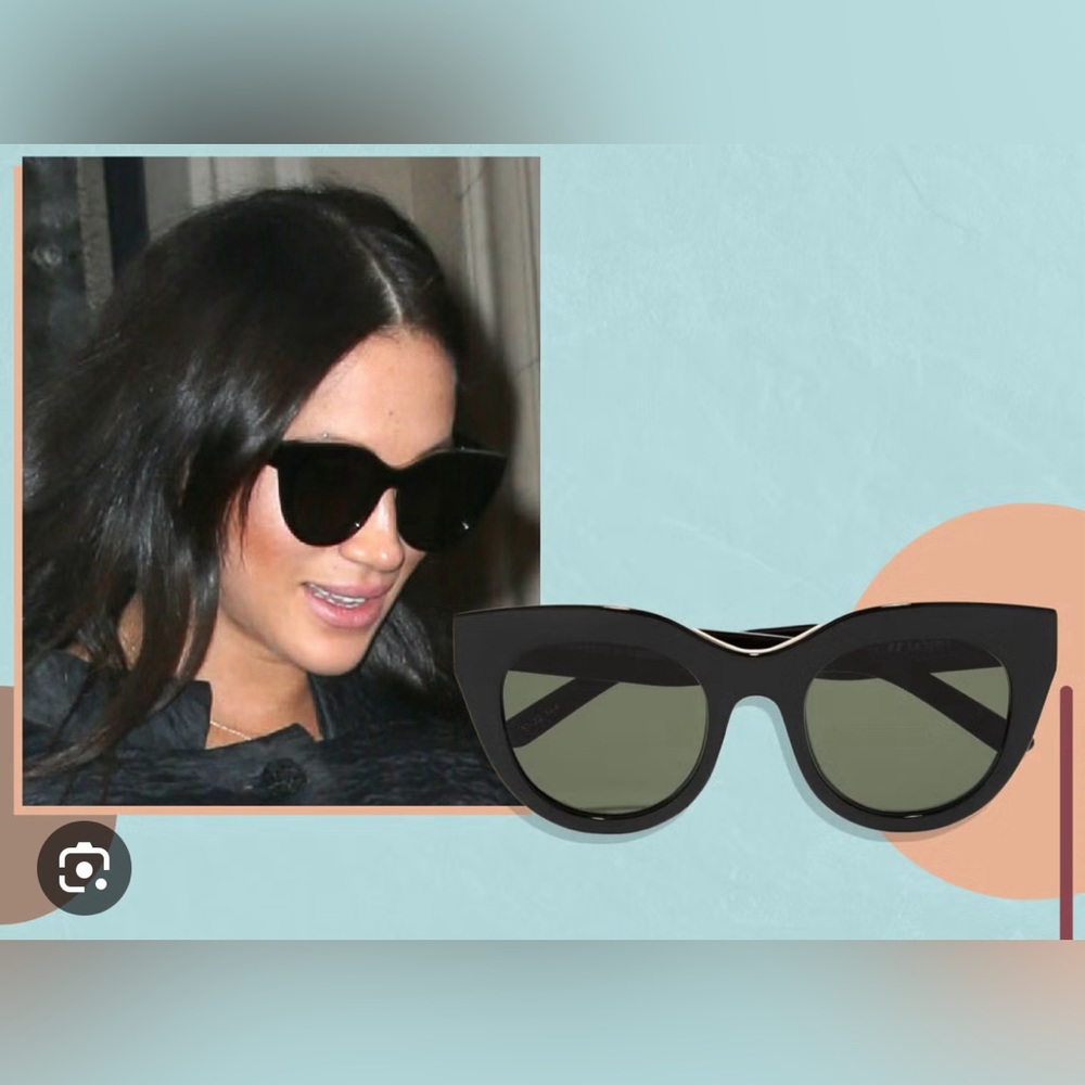 Le Specs  Air Heart cat-eye acetate and gold-tone sunglasses
